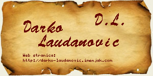 Darko Laudanović vizit kartica